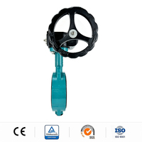 Vanne papillon manuelle à siège souple en fonte ductile de petite taille pour l'alimentation en eau