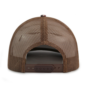 HN23 Cappello Trucker Traspirante per Giovani con Logo Personalizzato sul Nastro Interno Ricamato Cappellino Mimetico Blu Marrone Arancione - Product Image 3
