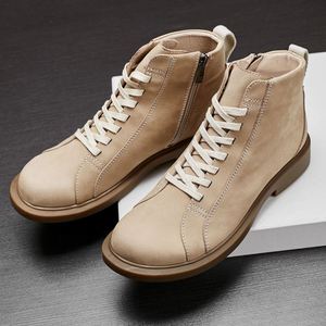 Bottes d'hiver pour hommes, nouvelle collection automne, en cuir de vachette faites à la main – Imperméables, antidérapantes, élégantes, prêtes pour l'extérieur, haute qualité, sur mesure - Product Image 5