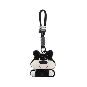 LLavero de cachorro de abeja de felpa suave, cordones personalizados, colgante de mochila escolar, venta al por mayor, monedero de muñeca, dijes, llavero de regalo pequeño, llaveros - Product Image 6