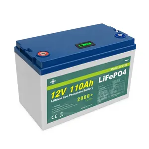 फैक्टरी आपूर्तिकर्ता लिथियम पोर्टेबल Lifepo4 बैटरी 105Ah, Lifepo4 बैटरी 12v 100Ah सौर बैटरी