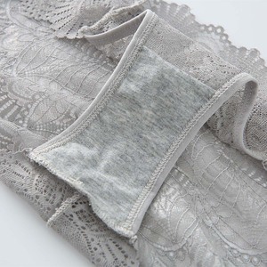 Custom OEM Women Sexy Floral Lace Panties Breathable Soft Mid Waist Cheeky Briefs Lingerie Underwear <strong>Transparent</strong> Ladies <strong>Knickers</strong> - Product Image 6