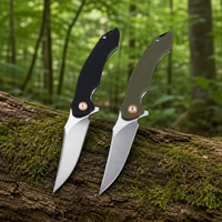 Couteau de camping pliable personnalisé, couteau de poche tactique, acier 8CR13MOV, manche G10, couteau utilitaire à ouverture rapide, couteau de chasse, outil portable T0059