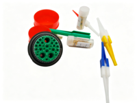 Connecteur circulaire RF blindé haute puissance à 3 cœurs 14P en alliage d'aluminium Kewei D38999/26WJ20PN