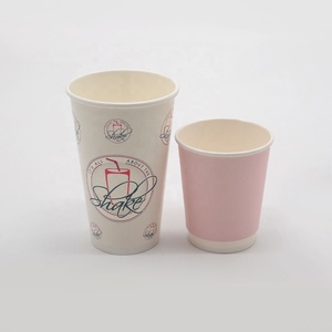 Gobelet en papier <span class=keywords><strong>blanc</strong></span> à paroi unique/à double paroi imprimé de logo spécial personnalisé de 12oz avec couvercle pour le thé Matcha au chocolat chaud Latte - Product Image 5