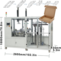 Boîte en carton automatique de machine pliante de carton ondulé autobloquant formant pour le carton plat