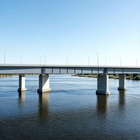 Structure de pont en treillis en acier robuste pour voie ferrée, destinée aux projets de construction d'infrastructure ferroviaire