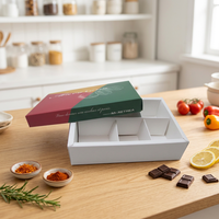 Boîtes en carton recyclé pour macarons, bonbons, gâteaux au chocolat, boîtes cadeaux en papier pour mariage, fermeture magnétique, emballage cadeau en papier