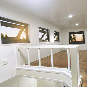 Maison préfabriquée en acier léger de type australien sur roues avec mur en panneau WPC Maison préfabriquée avec remorque - Product Image 5