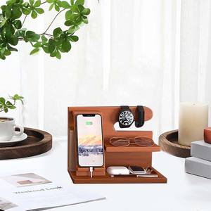Soporte <span class=keywords><strong>de</strong></span> teléfono <span class=keywords><strong>de</strong></span> madera para organizador Soporte <span class=keywords><strong>de</strong></span> reloj Soporte <span class=keywords><strong>de</strong></span> billetera Organizadores <span class=keywords><strong>de</strong></span> escritorio Madera natural - Product Image 3