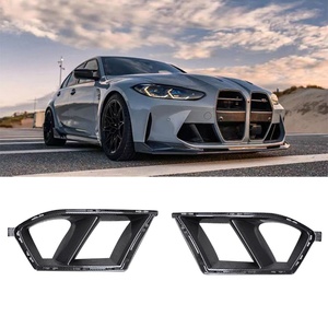For BMW M3 M4 G80 G82 Auto Tuning Dry Carbon Fiber MP Style Front Bumper Air Ducts Vent Cover Trim Side <b>Splitters</b> Fins New Condi - Product Image 2