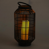Rotin Lumière Solaire Extérieur Jardin Patio Éclairage Solaire LED Arrière-Cour Chemin Jardin Lampe Extérieure Lanterne Led Étanche