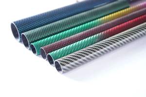 Tubo de fibra de carbono de moda de color de compra cónica 3k de alta calidad - Product Image 4