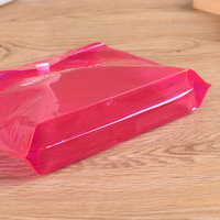 Pochette en plastique transparent en pvc, 50 pièces, couleur personnalisée, pour maquillage et cosmétiques, emballage de natation, sac enveloppe avec boutons