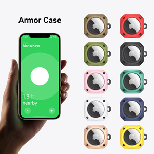 Cool Armor <span class=keywords><strong>Rugged</strong></span> Air Tag Holder Hard PC TPU Anti-Scratch Air Tag Case Cover Tracker Key Ring <span class=keywords><strong>Dog</strong></span> <span class=keywords><strong>Collar</strong></span> Air Tag Case - Product Image 5