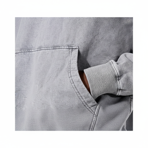 500GSM <b>Oversized</b> <b>Hoodie</b> <b>Men</b> Streetwear Heavyweight Fleece 100% Cotton Winter Custom Logo OEM Wholesale - Product Image 1