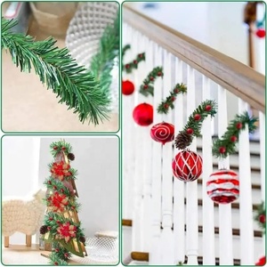 5.5m pin <span class=keywords><strong>sapin</strong></span> artificiel PVC arbre de noël guirlande ignifuge décoration extérieure vert noël bannière mariage nouvel an fête Decora - Product Image 5