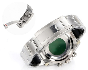 นาฬิกาธุรกิจหรูหราไฮเอนด์ ตัวเรือนสีเทา สแตนเลส สำหรับทั้งชายและหญิง ระบบออโตเมติก กลไกจักรกล กระจกแซฟไฟร์ กันน้ำ 10 บาร์ เรืองแสง - Product Image 6