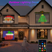 Guirlandes lumineuses LED intelligentes synchronisées à la musique, bande lumineuse RGB pour rideaux, lumières décoratives pour la maison