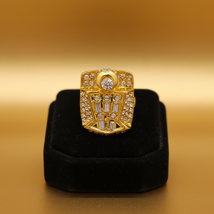 Bague de championnat <span class=keywords><strong>Jordan</strong></span> des <span class=keywords><strong>Chicago</strong></span> <span class=keywords><strong>Bulls</strong></span> 1998 en alliage et pierre naturelle, design unisexe, bijou de fête et commémoratif pour les fans - Product Image 1