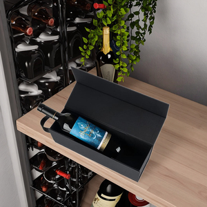 Tùy chỉnh sang trọng Flip-Top Magnetic bảng cứng hộp rượu hộp quà tặng bao bì hộp cho bao bì rượu vang - Product Image 5