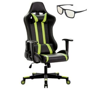 Chaise De Gaming Fauteuil De <span class=keywords><strong>Bureau</strong></span> Ergonomique Avec Appui-tete Et Soutien Lombaire Ajustables Hauteur Et Accoudoirs Silla <span class=keywords><strong>Gamer</strong></span> - Product Image 1