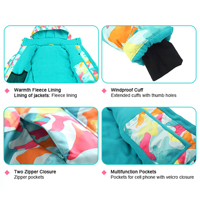 Combinaison de ski d'hiver pour enfants, coupe-vent, imperméable, veste de ski professionnelle pour enfants, pantalon de neige, sur mesure