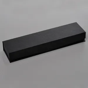 Toptan yüksek kaliteli manyetik dolma kalem kutu siyah dikdörtgen tükenmez kalem kutusu kağıt teşhir standı karton kalem kutusu