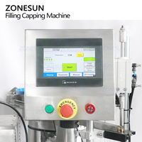 ZONESUN ZS-AFC9L entièrement automatique Monobloc rotatif cosmétique vide parfum petite bouteille liquide remplissage sertissage capsulage Machine