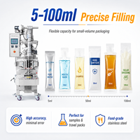 Machine de remplissage automatique de liquides pour boissons avec composants en acier inoxydable, haute précision, capacité de 5 à 100 ml
