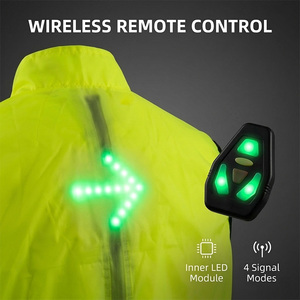 Gilet de sécurité lumineux réglable avec LED brillantes rechargeables, équipement réfléchissant <span class=keywords><strong>pour</strong></span> la course à pied, le cyclisme, la moto - Product Image 3