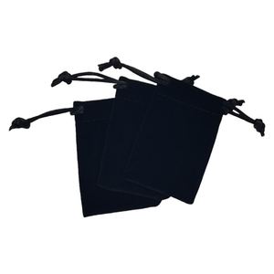 Sac à cordon en velours noir promotionnel, pochette d'emballage pour cosmétiques et parfums, impression de logo personnalisée, cadeaux, sac anti-poussière en velours pour vêtements - Product Image 5