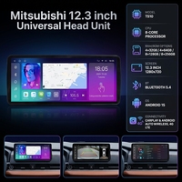 Radio Multimedia Android para Auto de 12.3 Pulgadas con GPS Integrado, Asistente de Reversa, DSP y RGB para Mitsubishi, Nueva Actualización