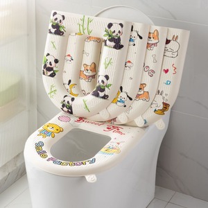 Housse de siège de toilette en EVA imperméable et lavable pour toutes les saisons avec un design de dessin animé mignon - Product Image 2