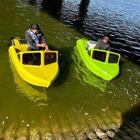 Bateau Go-Kart Biplace en Aluminium 2 Temps, Jet-Ski pour Surf Panoramique, Visites Touristiques, Commerce Extérieur, Divertissement Interactif, 50 km/h