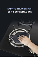 Table de cuisson à gaz à 5 brûleurs Cuisinière de cuisine intégrée pour usage domestique GPL et GNL