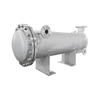 Condensador de descarga de motor ecológico Aidea, paquete de tubos de aleta y ventilador de alta eficiencia, compatible con R410A, de acero inoxidable para la industria pesada