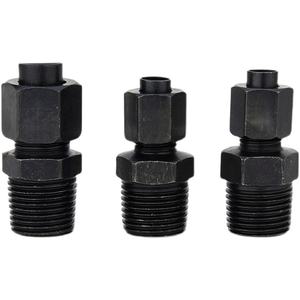 Conector Roscado Cónico Expandido, Rosca Británica BSPT a Rosca Métrica, Acero al Carbono Hidráulico, Recto Expandido, Equipo Mecánico - Product Image 3