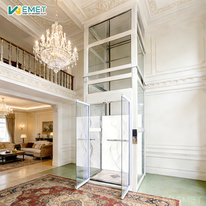 Домашний мини-лифт для 2, 3, 4 этажей с автоматической дверью, для установки внутри и снаружи помещений, для жилых вилл, малый домашний лифт, современный дизайн, TUV - Product Image 5
