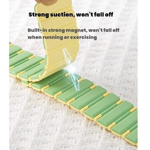 สายนาฬิกาซิลิโคนแบบนุ่ม ระบายอากาศได้ดี กันน้ำ สำหรับ <span class=keywords><strong>Apple</strong></span> <span class=keywords><strong>Watch</strong></span> Ultra 2 42/44/45/49/S10/S11 ขนาด 46 มม. พร้อมแม่เหล็ก - Product Image 3