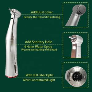COXOs dentaire 1:5 pièce à main électrique LED fibre optique augmentant la vitesse contre-angle pulvérisation interne - Product Image 4