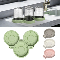 Base de rangement modulaire en silicone pour gobelets de crème glacée, avec drainage et séchage, compatible avec la série Ninja Creami, pour commande en gros
