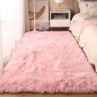 Tapis Shaggy Moderne Style Nordique 3D en Polyester Épais pour Chambre et Salon, Tapis de Table Basse pour Usage Domestique