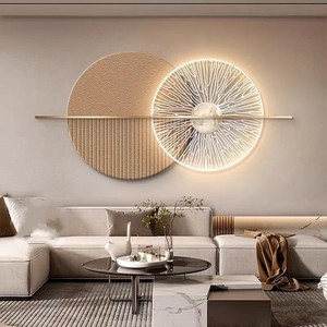 <span class=keywords><strong>2025</strong></span> hiện đại trừu tượng cát dựa Acrylic UV cắt cạnh thủ công tường nhà LED trang trí cho phòng khách trang trí phòng ngủ - Product Image 4