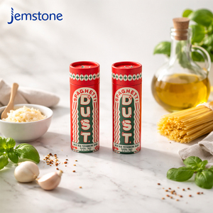 Boîte d'emballage cylindrique en carton personnalisée de qualité alimentaire pour sucre, sel, piment, café, thé, épices, tube en papier kraft recyclable - Product Image 1