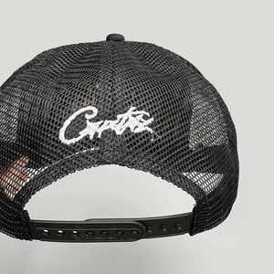 Gorra de Béisbol de 5 Paneles de Alta Calidad con Cordón, Gorra Trucker con Estrella Bordada y Malla - Product Image 3