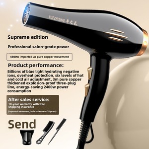 <span class=keywords><strong>Secador</strong></span> <span class=keywords><strong>de</strong></span> <span class=keywords><strong>Pelo</strong></span> <span class=keywords><strong>de</strong></span> Alta Potencia con Luz Azul e Iones Negativos, a Batería, para Uso en Casa, Hotel y Salón, Aire Frío/Caliente, Venta al Por Mayor del Fabricante - Product Image 3