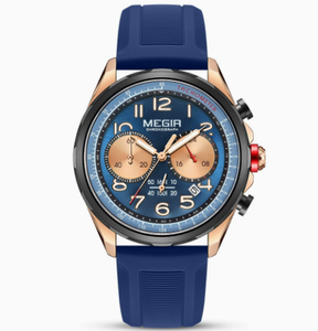 Reloj de Lujo Gohuos 9812 para Hombre, Reloj de Pulsera de Cuarzo con Correa de Nailon, Resistente al Agua, Manecillas Luminosas, Cronógrafo, Fecha - Product Image 6