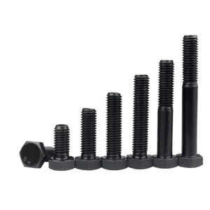 Pernos y Tuercas Hexagonales Negros DIN933, <span class=keywords><strong>M6</strong></span>, M10, M12, M13, 18x80 mm, Grado 8.8 - Product Image 6