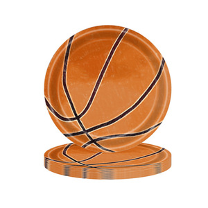 Décorations de fête sur le thème du sport Assiettes en papier Tasses Serviettes de table Basketball Football Baseball Vaisselle pour garçons Fête d'anniversaire - Product Image 4